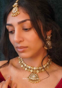 Pranamika Kundan Necklace set - SOKORA JEWELSPranamika Kundan Necklace setNECKLACE SETS