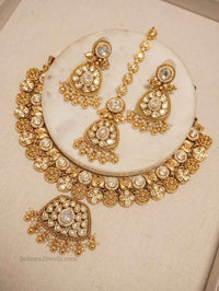 Pranamika Kundan Necklace set - SOKORA JEWELSPranamika Kundan Necklace setNECKLACE SETS