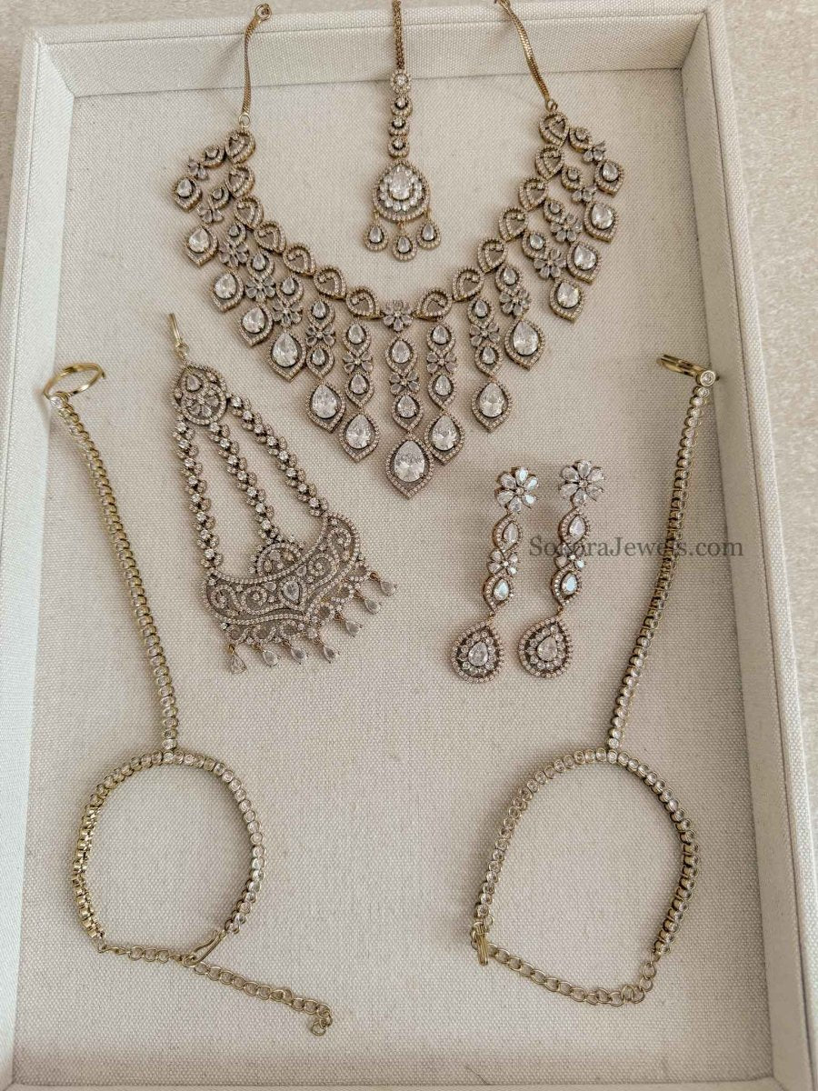 Pre Order: Customised Vine Drop Diamante Set - SOKORA JEWELSPre Order: Customised Vine Drop Diamante SetNECKLACE SETS