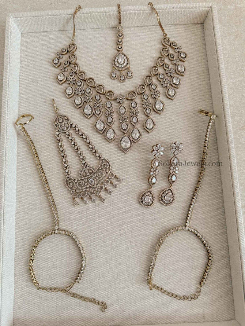 Pre Order: Customised Vine Drop Diamante Set - SOKORA JEWELSPre Order: Customised Vine Drop Diamante SetNECKLACE SETS
