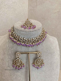 Preasha Clear Necklace Sets - 7 Colour Options - SOKORA JEWELSPreasha Clear Necklace Sets - 7 Colour Options