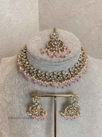 Preasha Clear Necklace Sets - 7 Colour Options - SOKORA JEWELSPreasha Clear Necklace Sets - 7 Colour Options