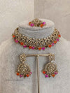 Preasha Golden Necklace Sets - 18 Colour Options - SOKORA JEWELSPreasha Golden Necklace Sets - 18 Colour Options
