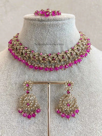Preasha Golden Necklace Sets - SOKORA JEWELSPreasha Golden Necklace Sets
