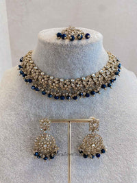 Preasha Golden Necklace Sets - SOKORA JEWELSPreasha Golden Necklace Sets