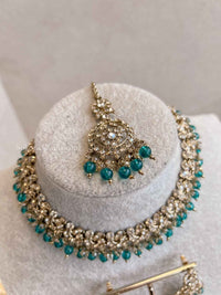 Preasha Golden Necklace Sets - SOKORA JEWELSPreasha Golden Necklace Sets