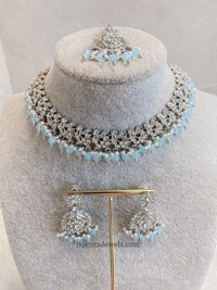 Preasha Silver Necklace Sets - SOKORA JEWELSPreasha Silver Necklace Sets