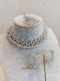 Preasha Silver Necklace Sets - SOKORA JEWELSPreasha Silver Necklace Sets