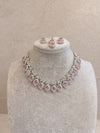 Preeti Silver Set - Light Pink - SOKORA JEWELSPreeti Silver Set - Light PinkNECKLACE SETS