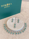 Preeti Silver Set - Mint - SOKORA JEWELSPreeti Silver Set - MintNECKLACE SETS