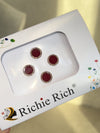 Large Maroon Velvet Bindi Pack