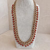 Priya Long Necklace - Maroon - SOKORA JEWELSPriya Long Necklace - Maroon