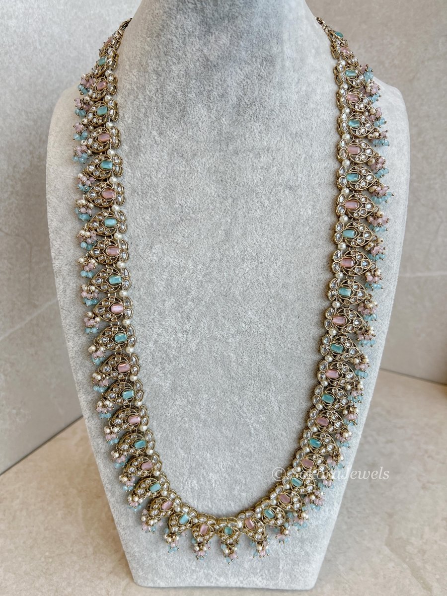 Priya Long Necklace - Pastels - SOKORA JEWELSPriya Long Necklace - Pastels