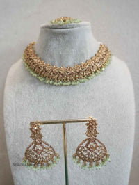 Priyansha Golden Necklace sets - SOKORA JEWELSPriyansha Golden Necklace sets