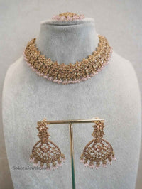 Priyansha Golden Necklace sets - SOKORA JEWELSPriyansha Golden Necklace sets