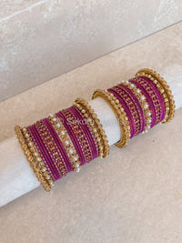 Purple Bangle Set - SOKORA JEWELSPurple Bangle SetBANGLES