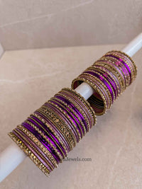 Purple Bangle Stack - SOKORA JEWELSPurple Bangle StackBANGLES