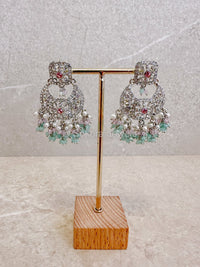 Qudsia Silver Small Earrings - Pastels - SOKORA JEWELSQudsia Silver Small Earrings - Pastels