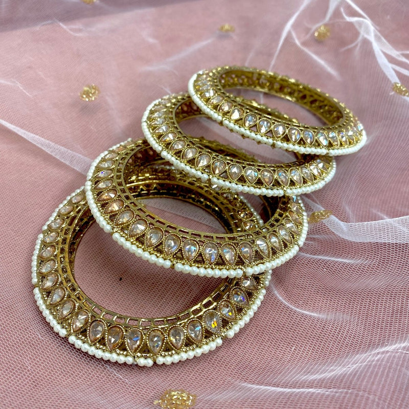 Raghini High Edge Champagne Bangles - SOKORA JEWELSRaghini High Edge Champagne BanglesBANGLES