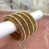 Raghini High Edge Champagne Bangles - SOKORA JEWELSRaghini High Edge Champagne BanglesBANGLES