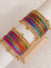Rainbow Glass Bangle set - SOKORA JEWELSRainbow Glass Bangle setBANGLES