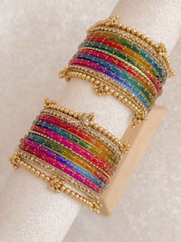 Rainbow Glass Bangle set - SOKORA JEWELSRainbow Glass Bangle setBANGLES