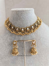Ramneet Small Gold Kundan set - SOKORA JEWELSRamneet Small Gold Kundan set