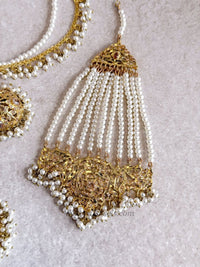 Razia Bridal set - Pearl - SOKORA JEWELSRazia Bridal set - Pearl