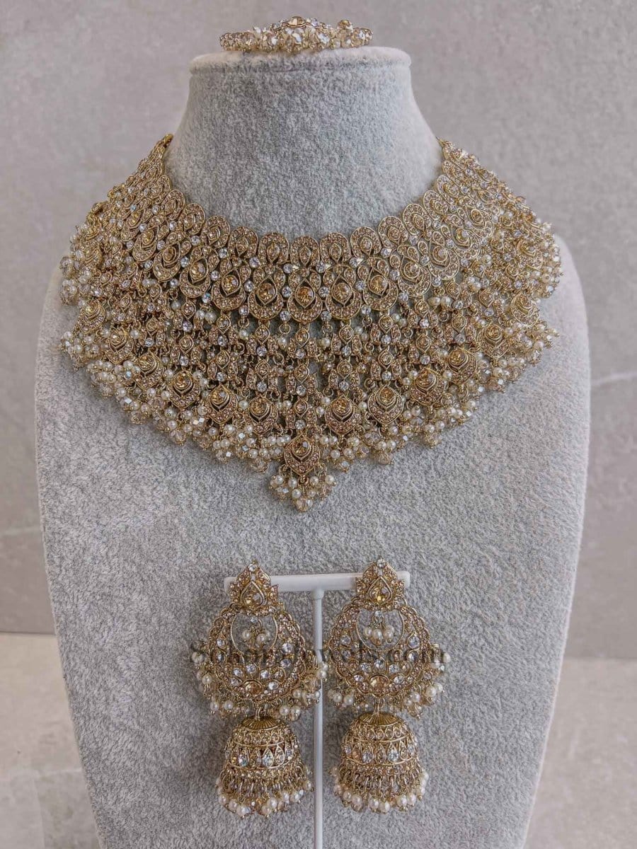Rebekah Bridal Necklace set - SOKORA JEWELSRebekah Bridal Necklace set