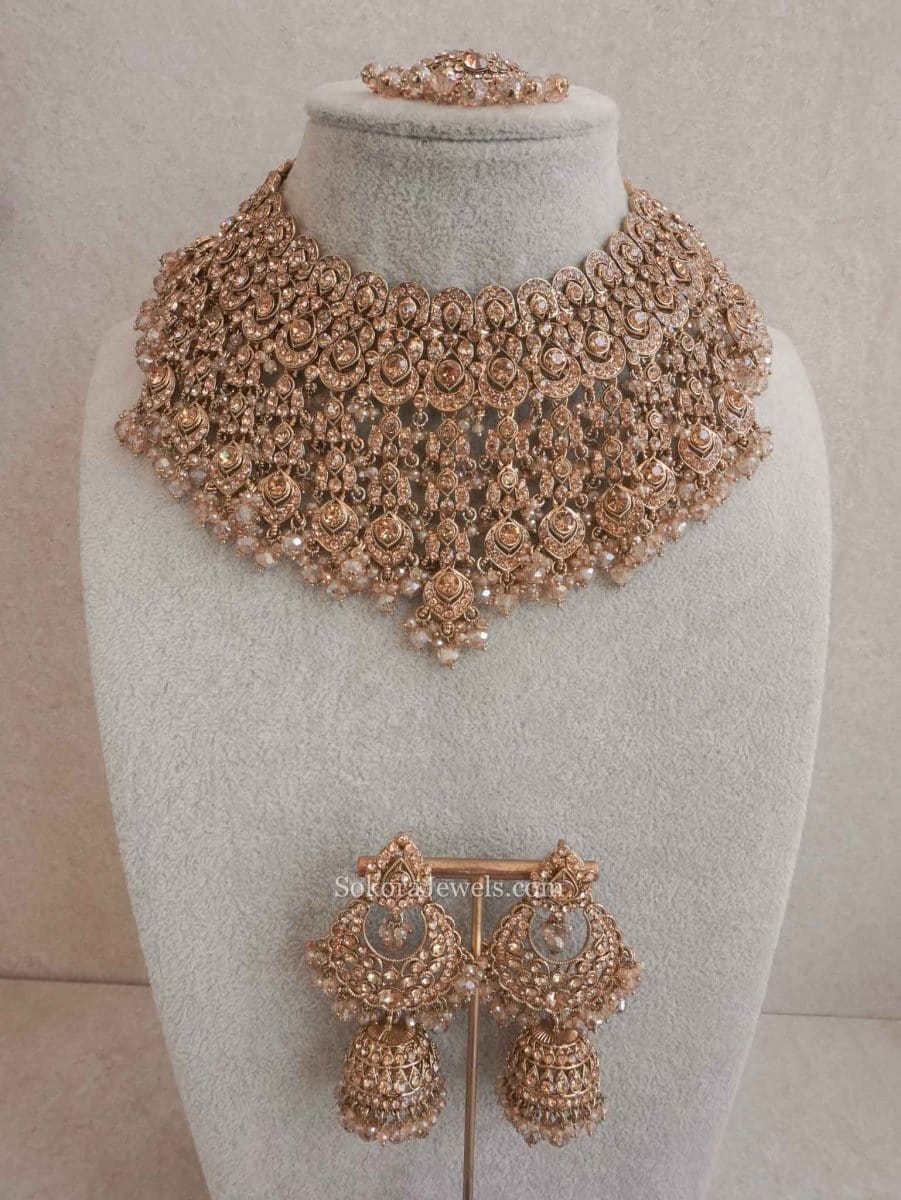 Rebekah Bridal Necklace set - SOKORA JEWELSRebekah Bridal Necklace set