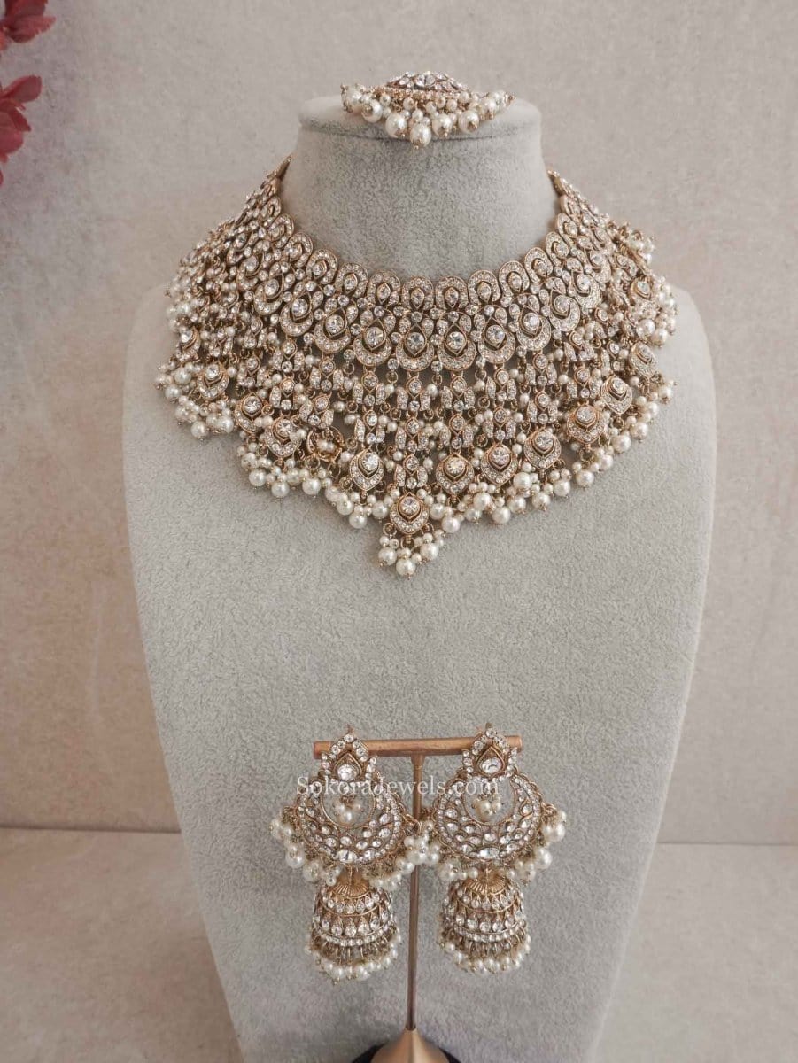 Rebekah Bridal Necklace set - SOKORA JEWELSRebekah Bridal Necklace set