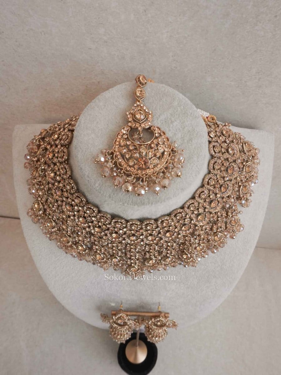 Rebekah Bridal Necklace set - SOKORA JEWELSRebekah Bridal Necklace set