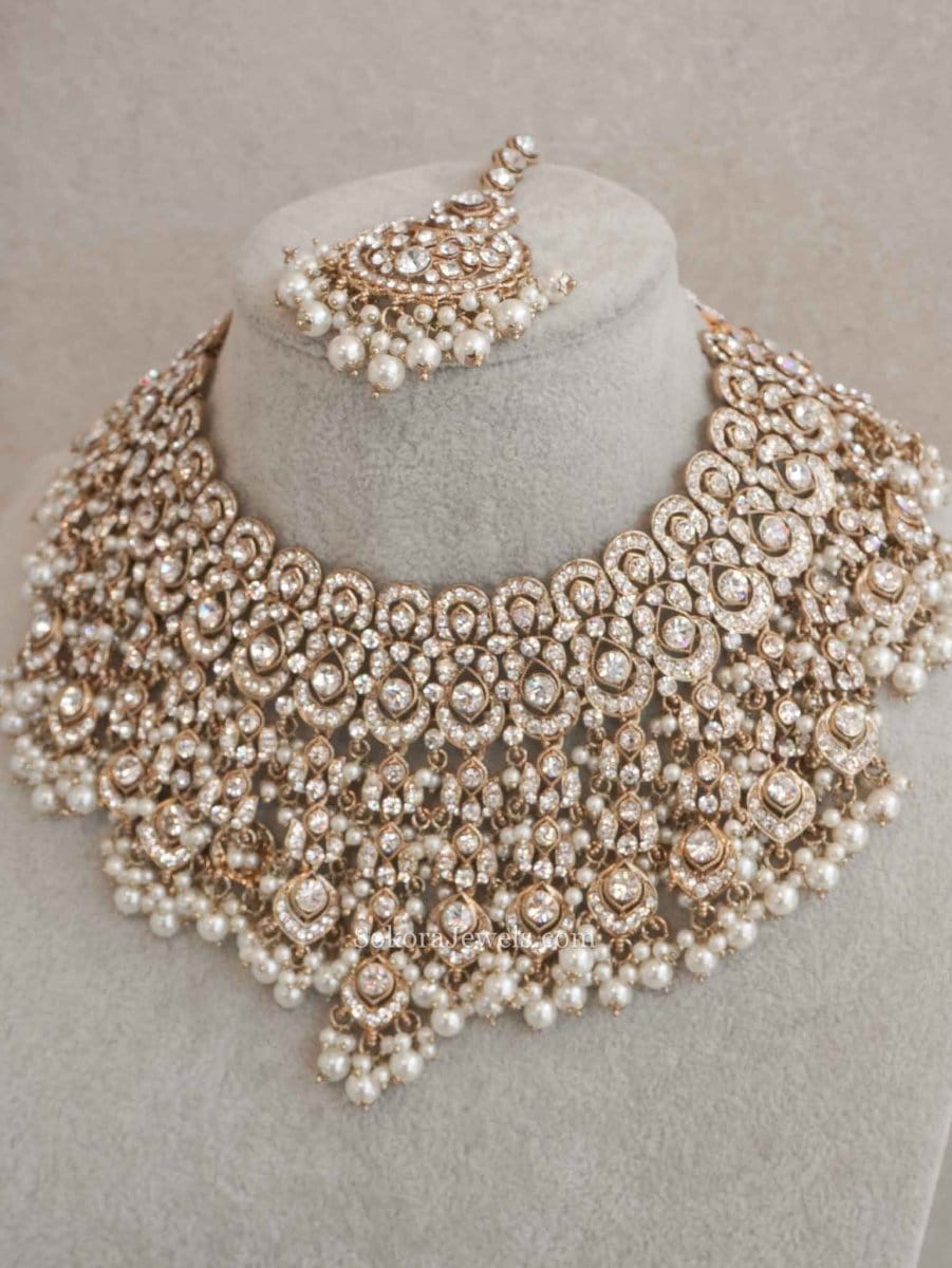 Rebekah Bridal Necklace set - SOKORA JEWELSRebekah Bridal Necklace set