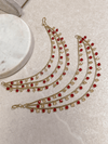 Red Earring Chains - SOKORA JEWELSRed Earring ChainsEARRINGS