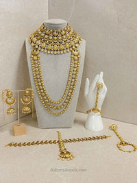 Reduced: Kanza Kundan Full Bridal set - SOKORA JEWELSReduced: Kanza Kundan Full Bridal set