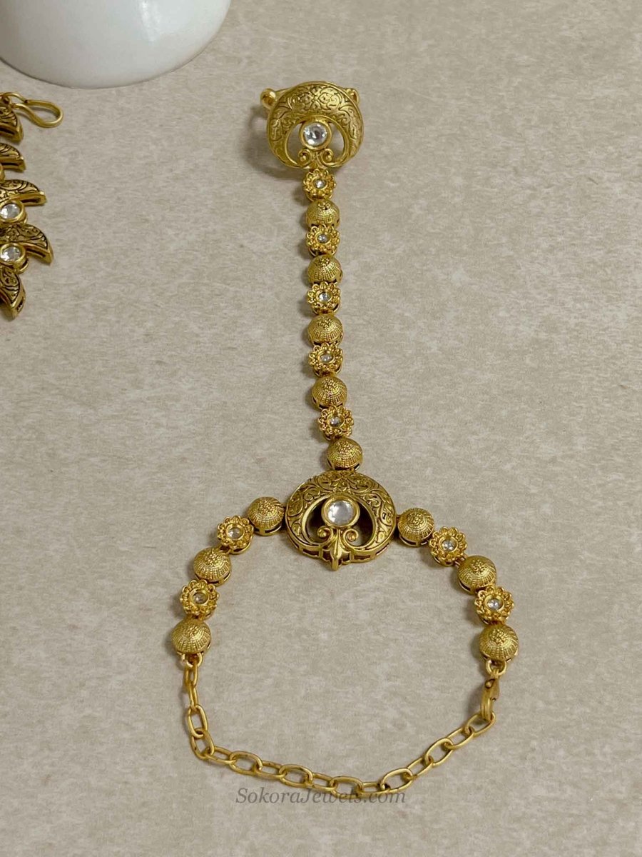 Reduced: Kanza Kundan Full Bridal set - SOKORA JEWELSReduced: Kanza Kundan Full Bridal set