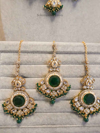 Regal Faux Kundan Statement set - SOKORA JEWELSRegal Faux Kundan Statement set