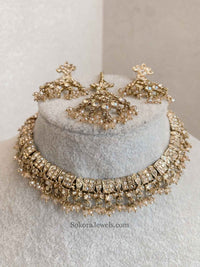 Rehana Golden Necklace Sets - SOKORA JEWELSRehana Golden Necklace Sets