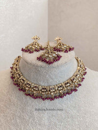 Rehana Golden Necklace Sets - SOKORA JEWELSRehana Golden Necklace Sets