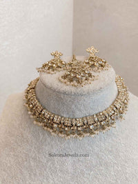 Rehana Golden Necklace Sets - SOKORA JEWELSRehana Golden Necklace Sets