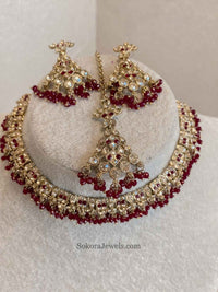 Rehana Golden Necklace Sets - SOKORA JEWELSRehana Golden Necklace Sets