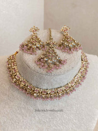 Rehana Golden Necklace Sets - SOKORA JEWELSRehana Golden Necklace Sets