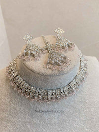 Rehana Silver Necklace Sets - SOKORA JEWELSRehana Silver Necklace Sets