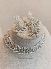 Rehana Silver Necklace Sets - SOKORA JEWELSRehana Silver Necklace Sets