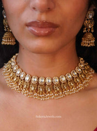 Renu Kundan Choker set - SOKORA JEWELSRenu Kundan Choker setNECKLACE SETS