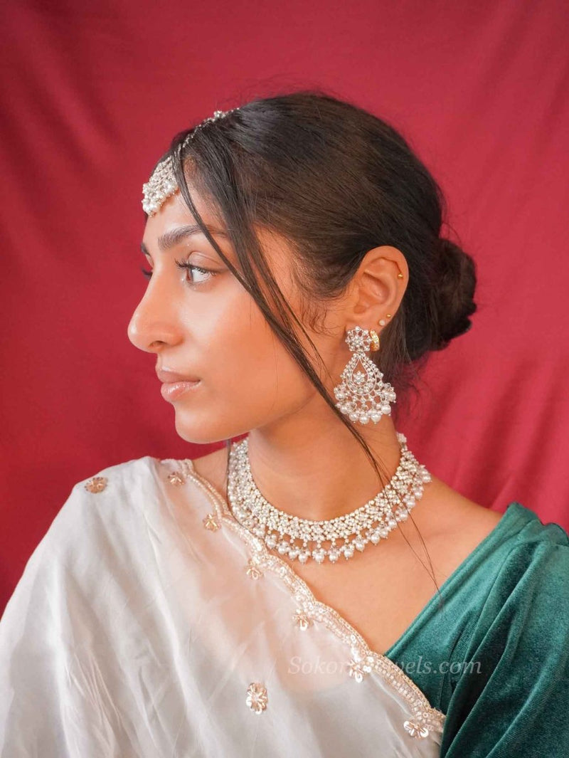 Rezwana Silver Necklace sets - SOKORA JEWELSRezwana Silver Necklace sets