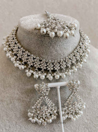 Rezwana Silver Necklace sets - SOKORA JEWELSRezwana Silver Necklace sets