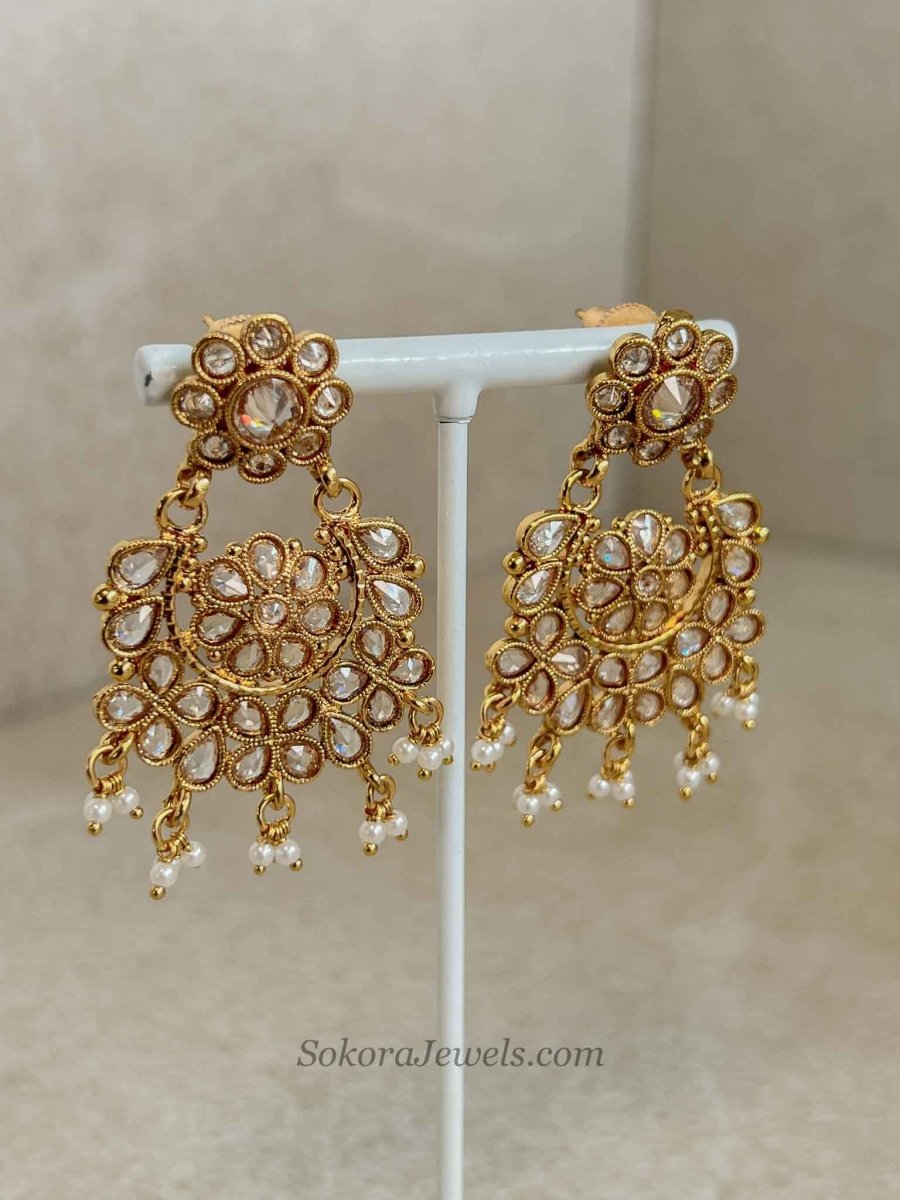 Rishi Gold Necklace set with Pearl Beads - SOKORA JEWELSRishi Gold Necklace set with Pearl BeadsNECKLACE SETS