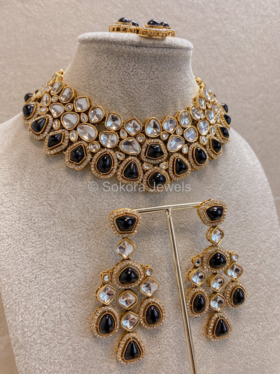 Rita Faux Kundan Set in 13 Colours - SOKORA JEWELSRita Faux Kundan Set in 13 ColoursNECKLACE SETS