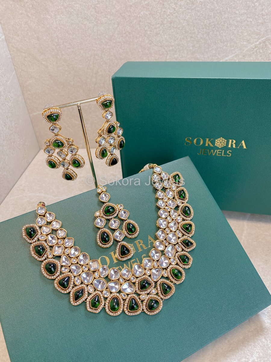 Rita Faux Kundan Set in 13 Colours - SOKORA JEWELSRita Faux Kundan Set in 13 ColoursNECKLACE SETS